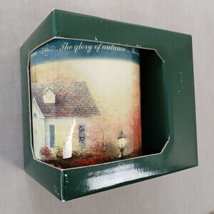 Blessings of Autumn Thomas Kinkade Painter Of Light Fine Ceramic Mug 1998 12oz